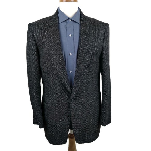Givenchy Other - Givenchy Monsieur Charcoal & White Blazer
